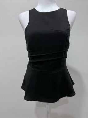 Express Black Peplum Tank Top
